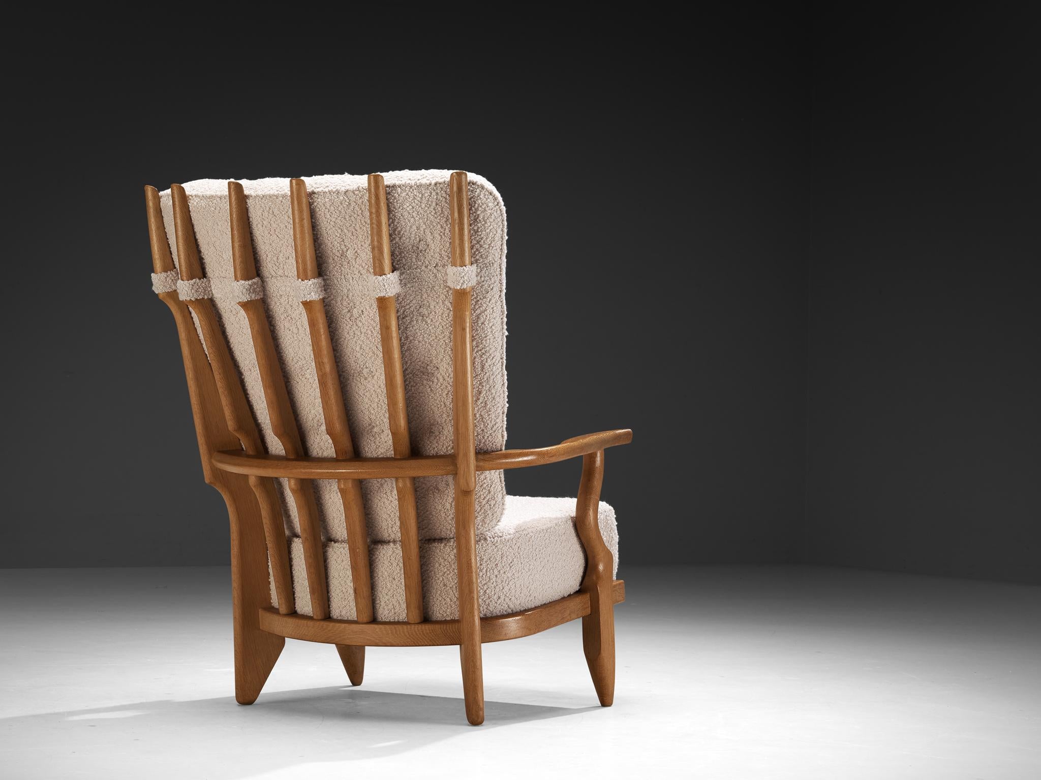 Guillerme & Chambron for Votre Maison 'Grand Repos' Lounge Chair in Oak