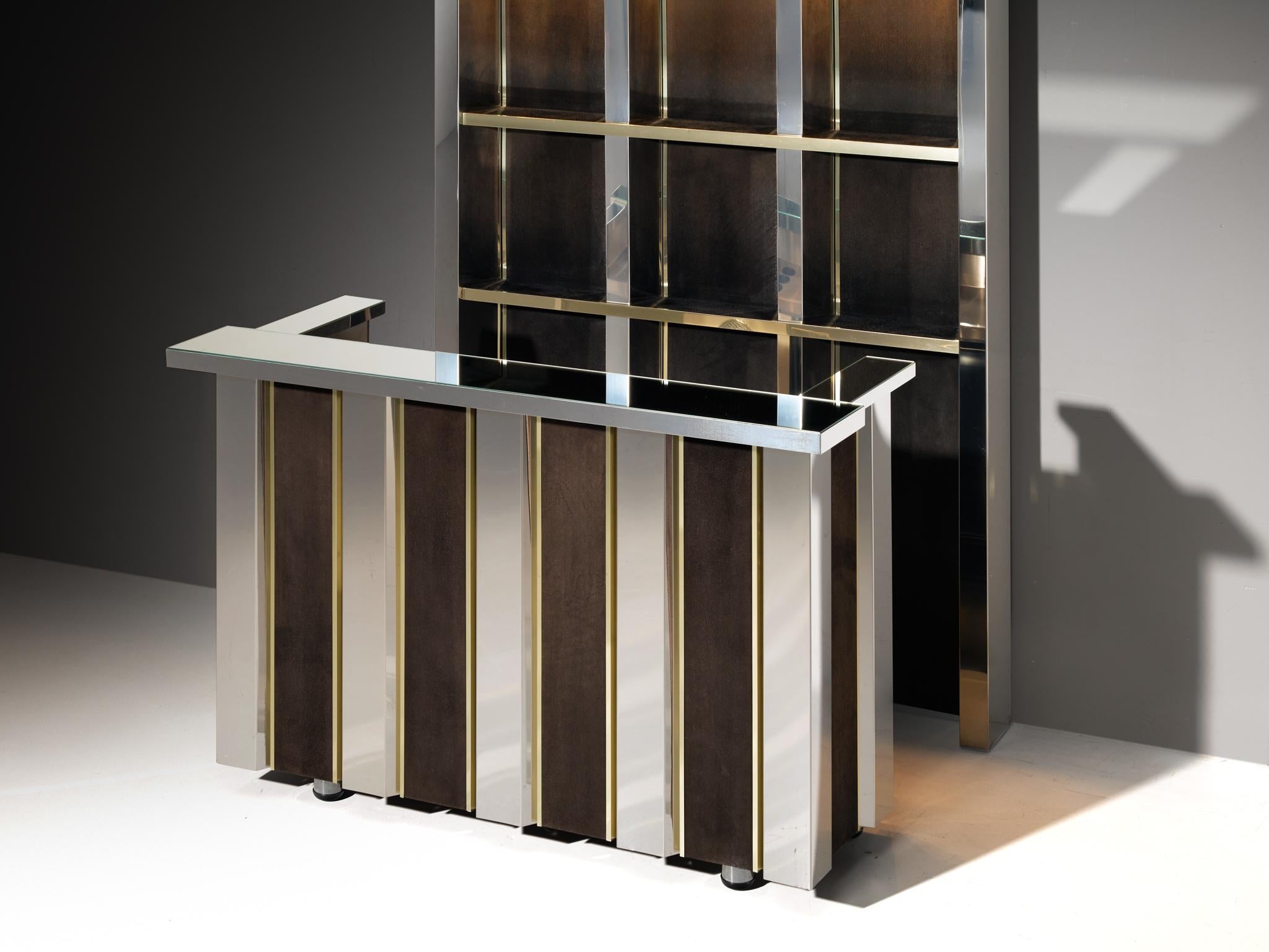 Hollywood Regency Bar Cabinet in the Style of Willy Rizzo