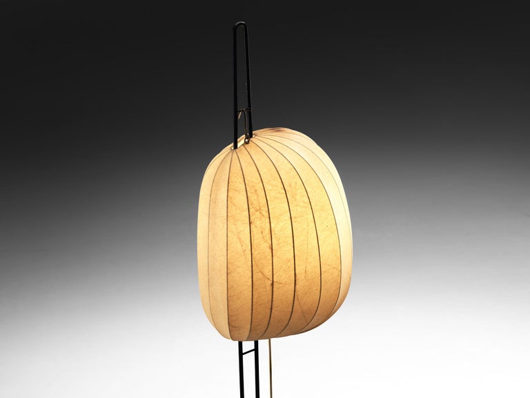 Hans Bergström for Ateljé Lyktan 'Golvlampor' Floor Lamp with Cocoon Shade