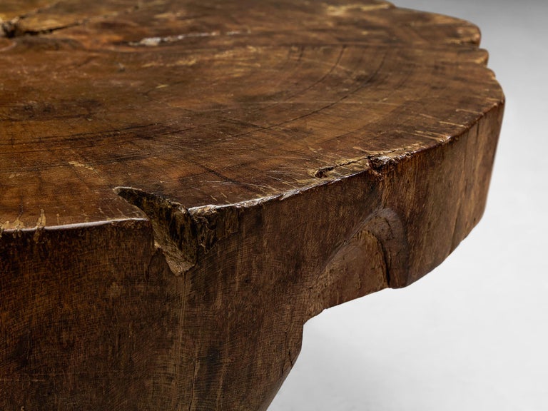 José Zanine Caldas Hand-Carved Coffee Table in Brazilian Hardwood