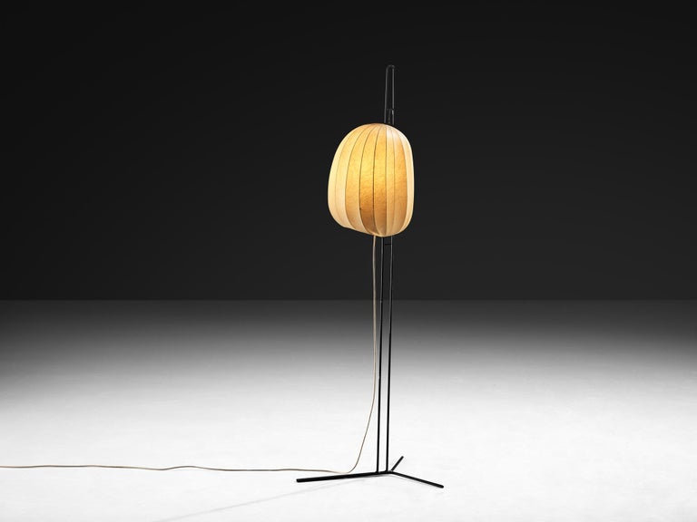 Hans Bergström for Ateljé Lyktan 'Golvlampor' Floor Lamp with Cocoon Shade