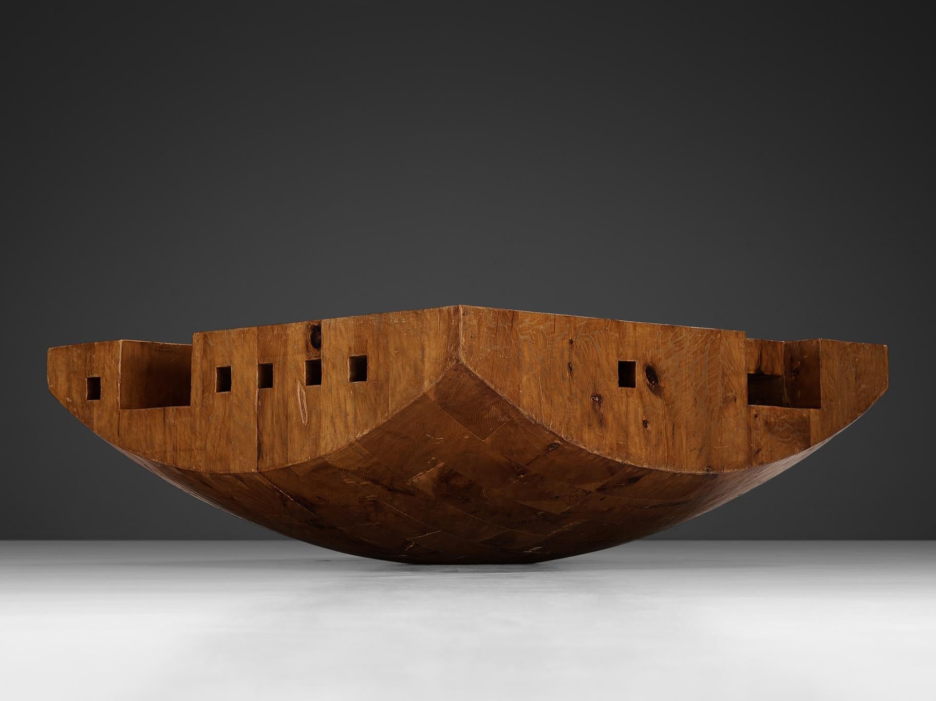 Giuseppe Rivadossi 'Bloco Galla' Coffee Table in Pine