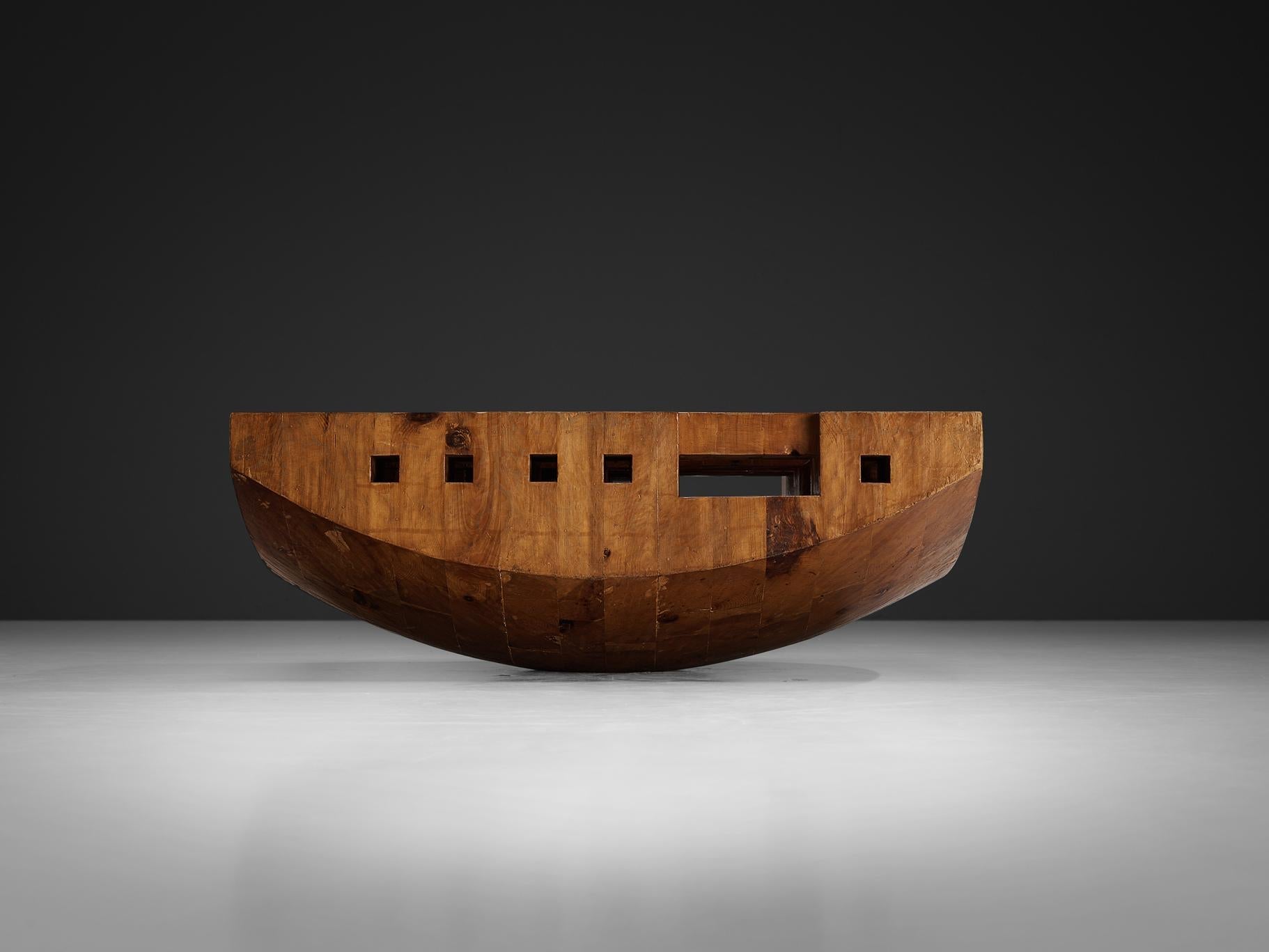 Giuseppe Rivadossi 'Bloco Galla' Coffee Table in Pine