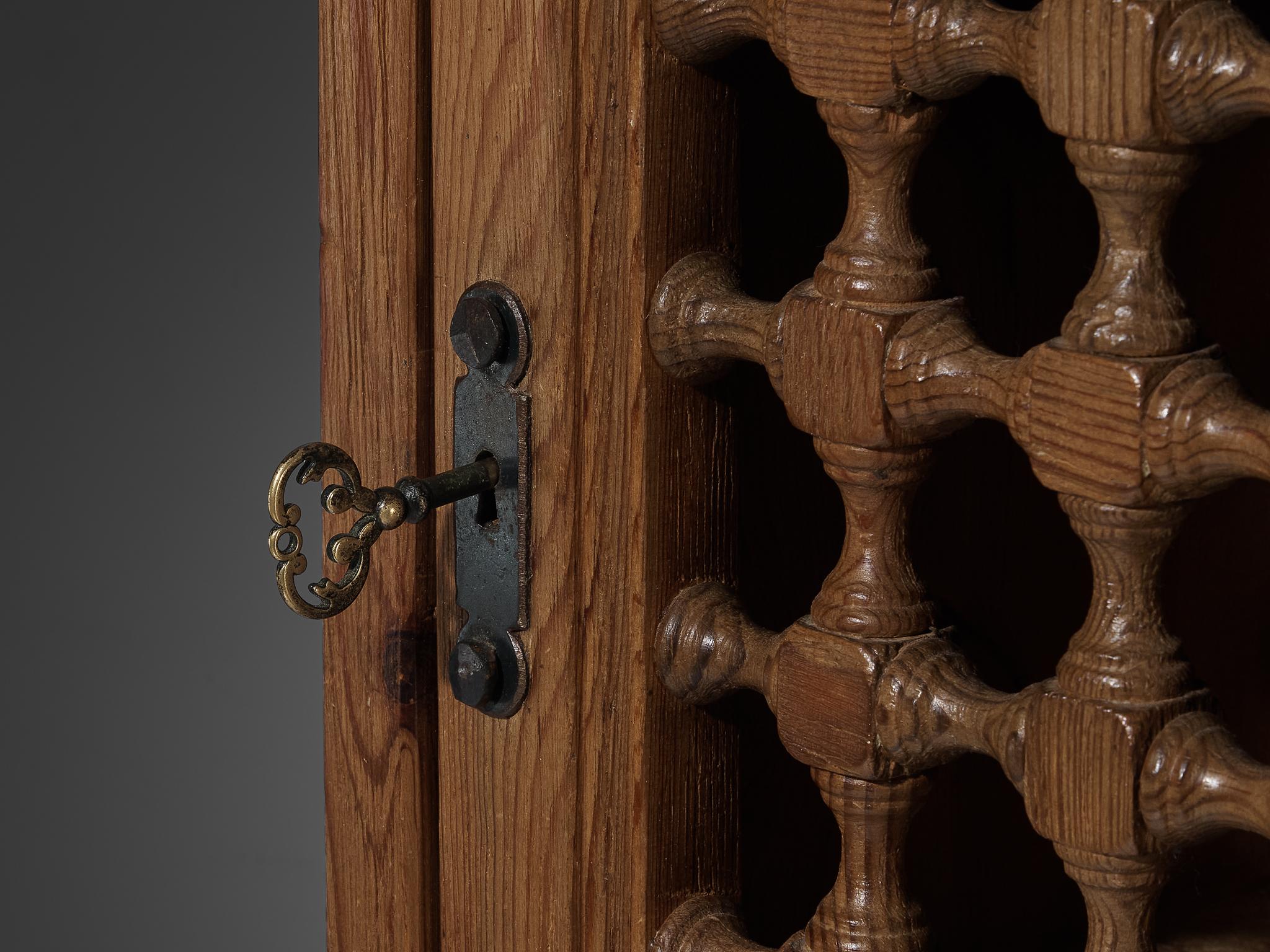 Biosca Brutalist Highboard in Stained Pine