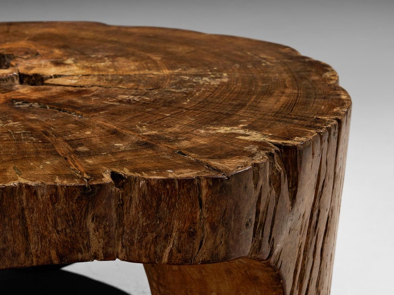 José Zanine Caldas Hand-Carved Coffee Table in Brazilian Hardwood