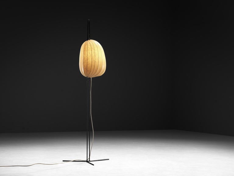 Hans Bergström for Ateljé Lyktan 'Golvlampor' Floor Lamp with Cocoon Shade