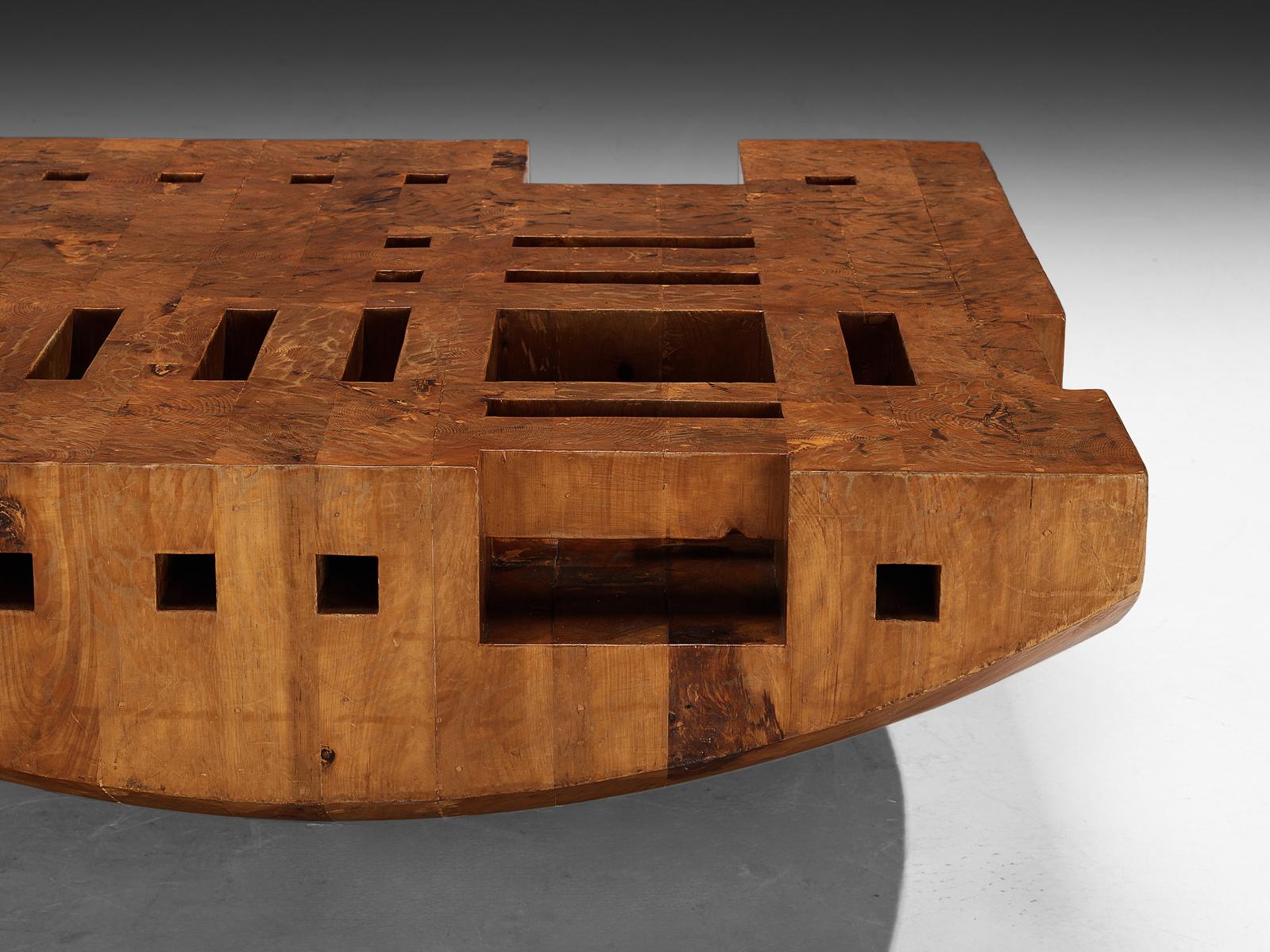 Giuseppe Rivadossi 'Bloco Galla' Coffee Table in Pine