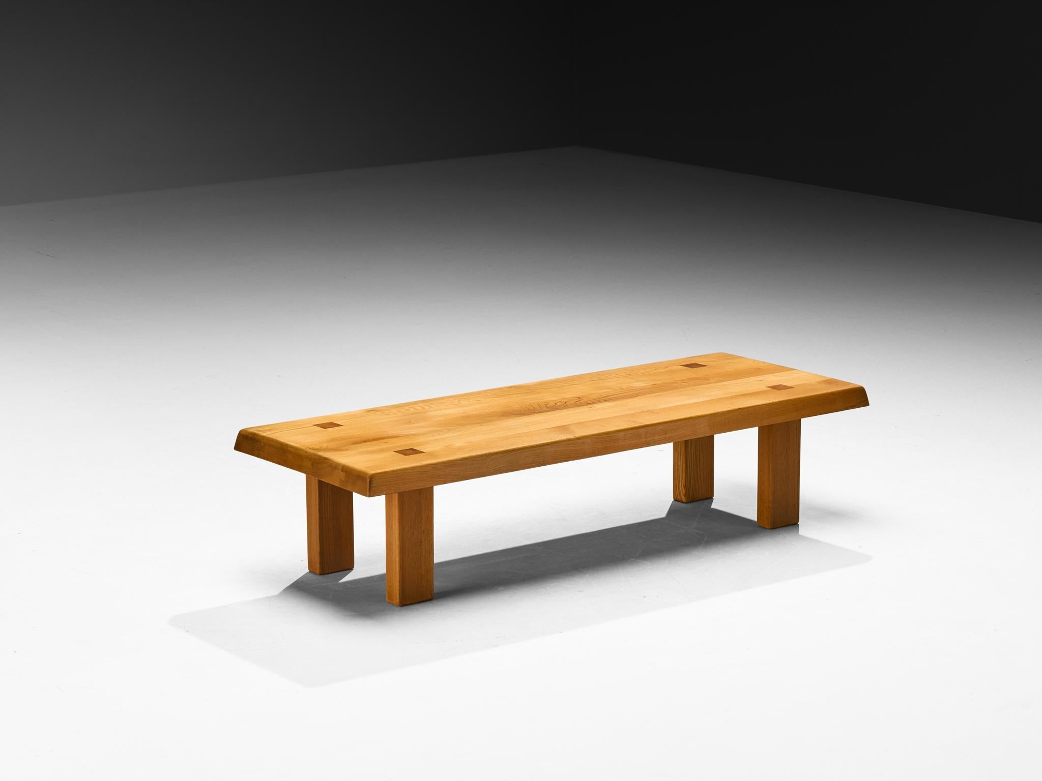 Pierre Chapo Coffee Table 'T08' in Elm