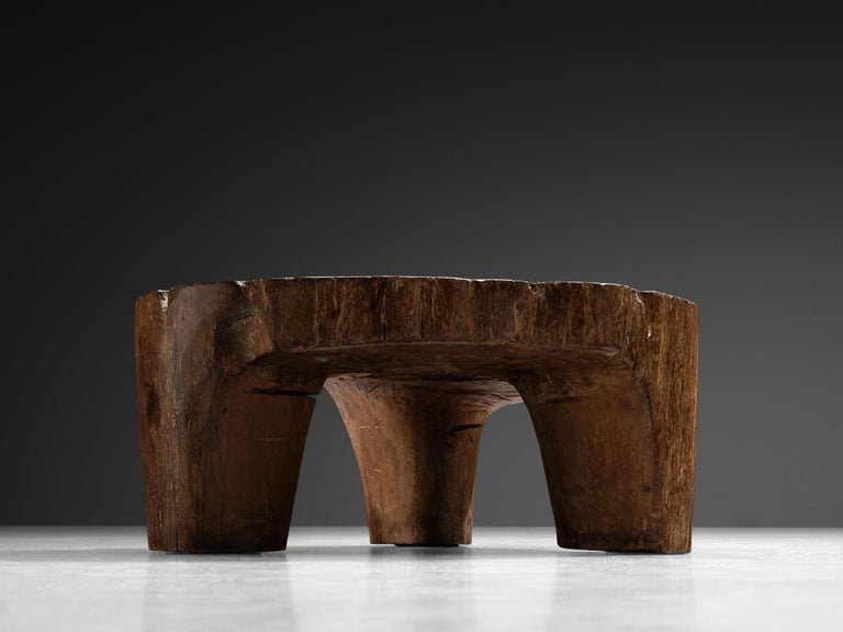 José Zanine Caldas Hand-Carved Coffee Table in Brazilian Hardwood