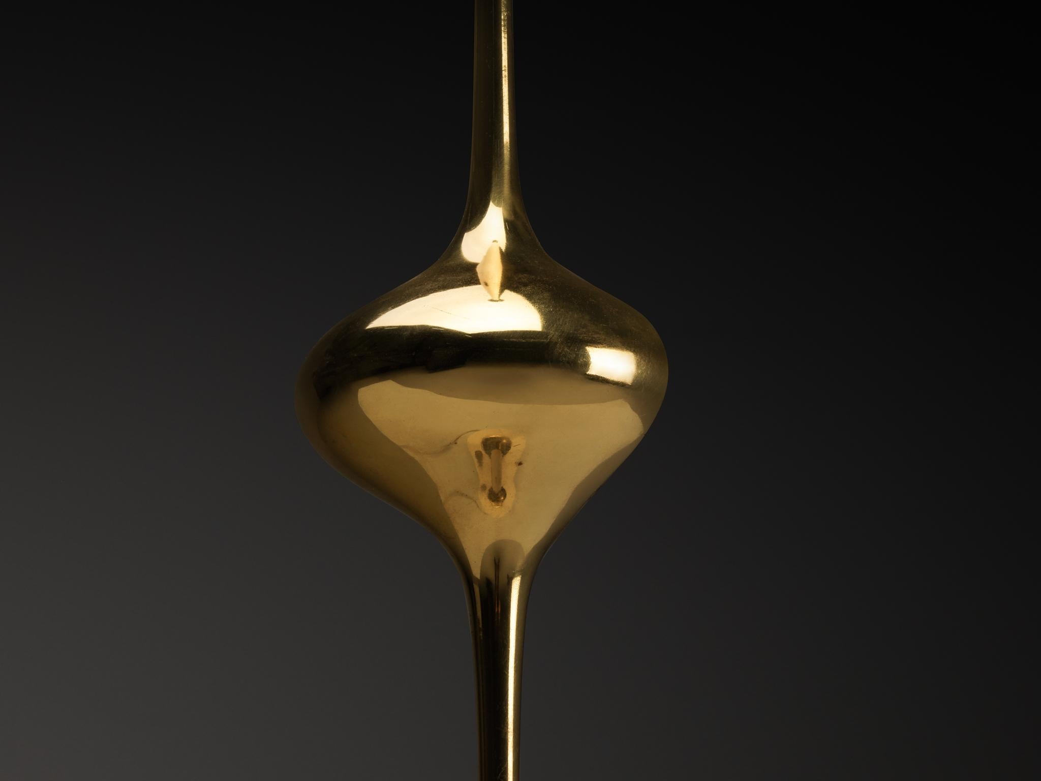 Angelo Lelii for Arredoluce ‘Cobra’ Table Lamps in Brass