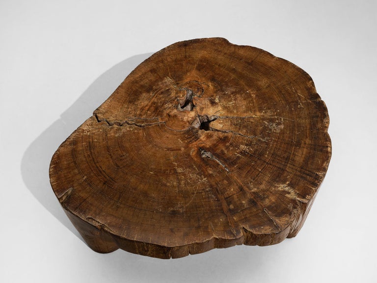 José Zanine Caldas Hand-Carved Coffee Table in Brazilian Hardwood