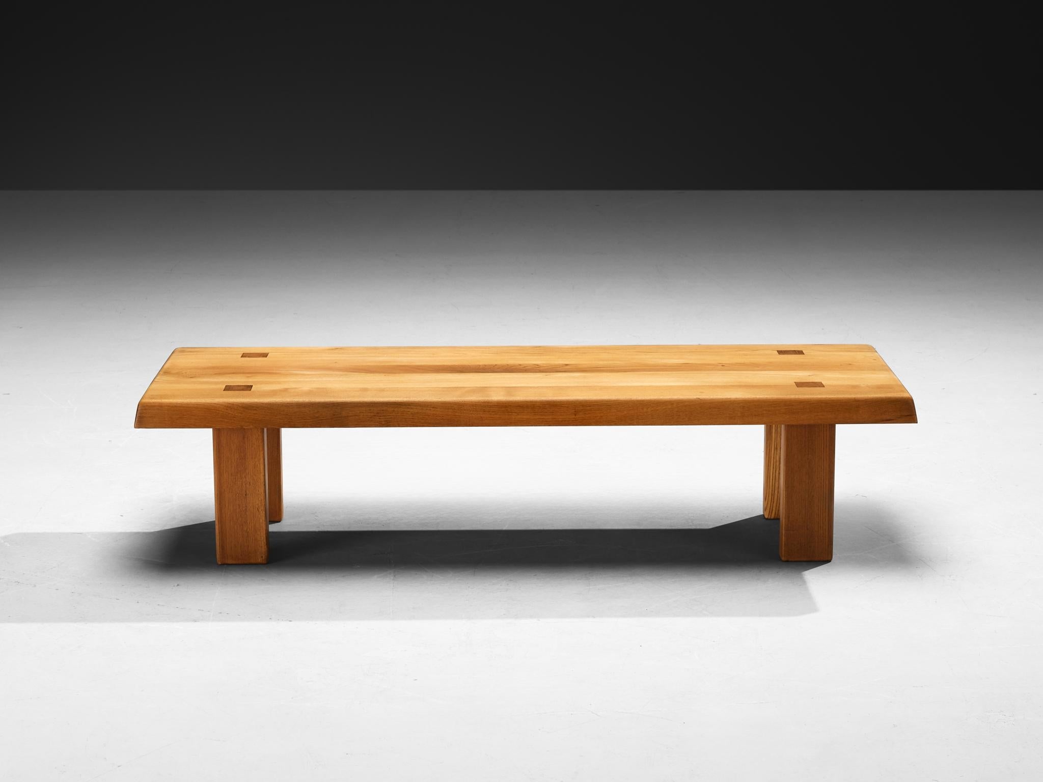 Pierre Chapo Coffee Table 'T08' in Elm