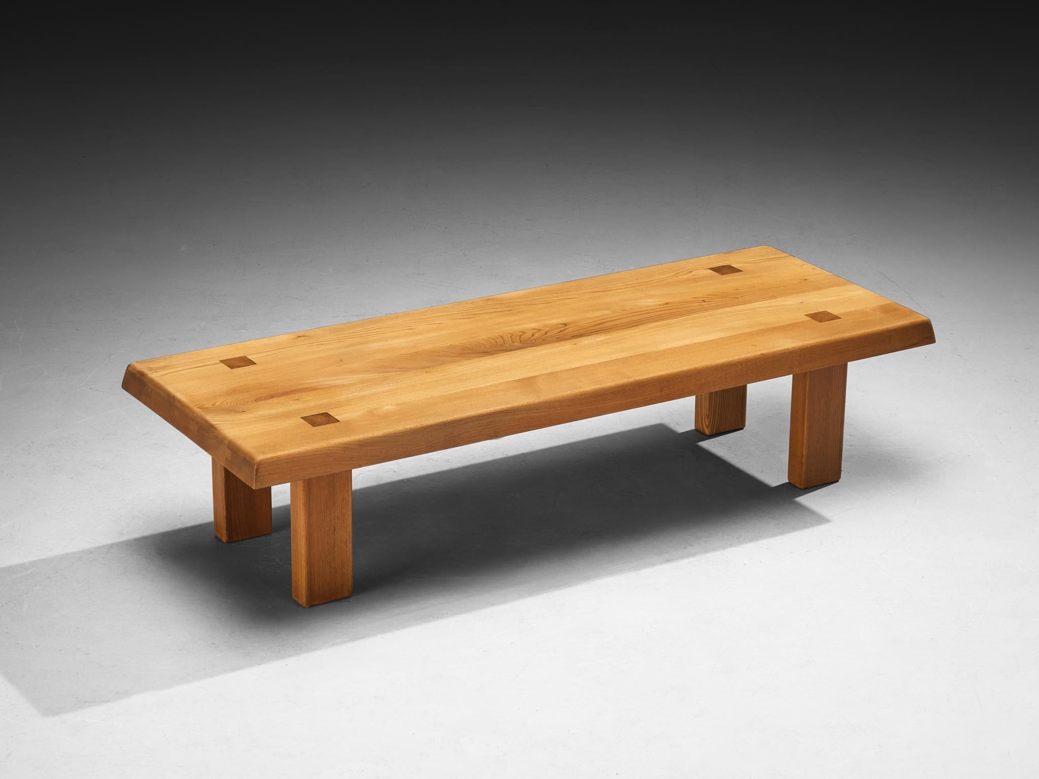 Pierre Chapo Coffee Table 'T08' in Elm