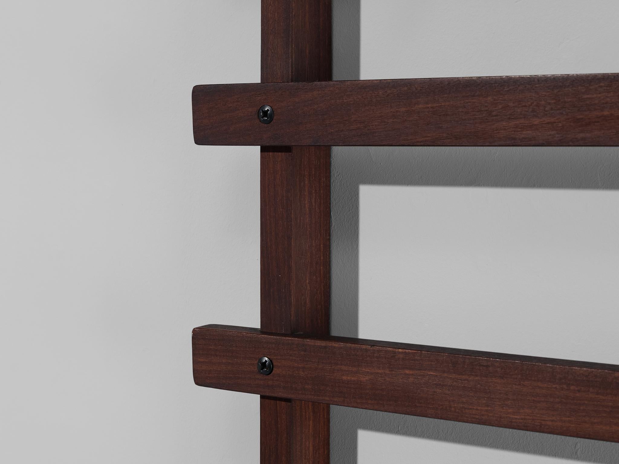 Ezhio Longhi for Elam Wall-Mounted Coat Rack in Teak