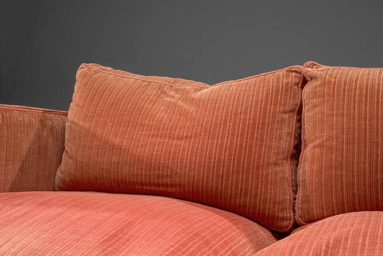 Orange on sale corduroy couch