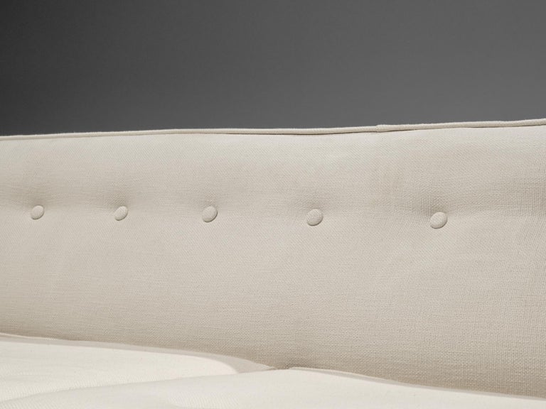 Edward Wormley for Dunbar Four-Seat Sofa in Off-White Upholstery