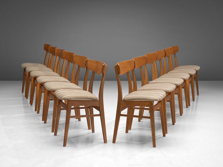 Danish teak dining discount chairs