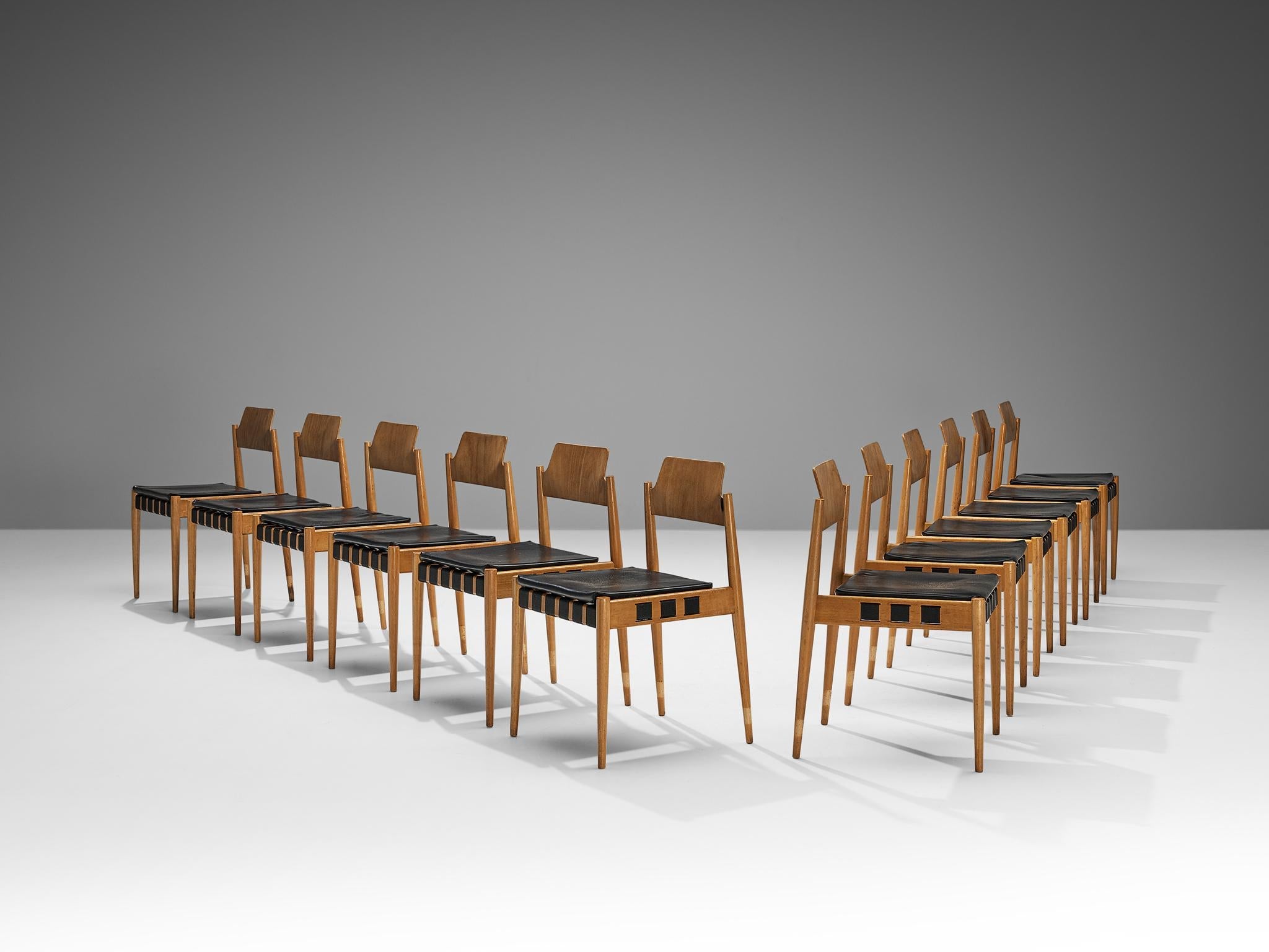 Egon Eiermann for Wilde + Spieth Set of Twelve Dining Chairs