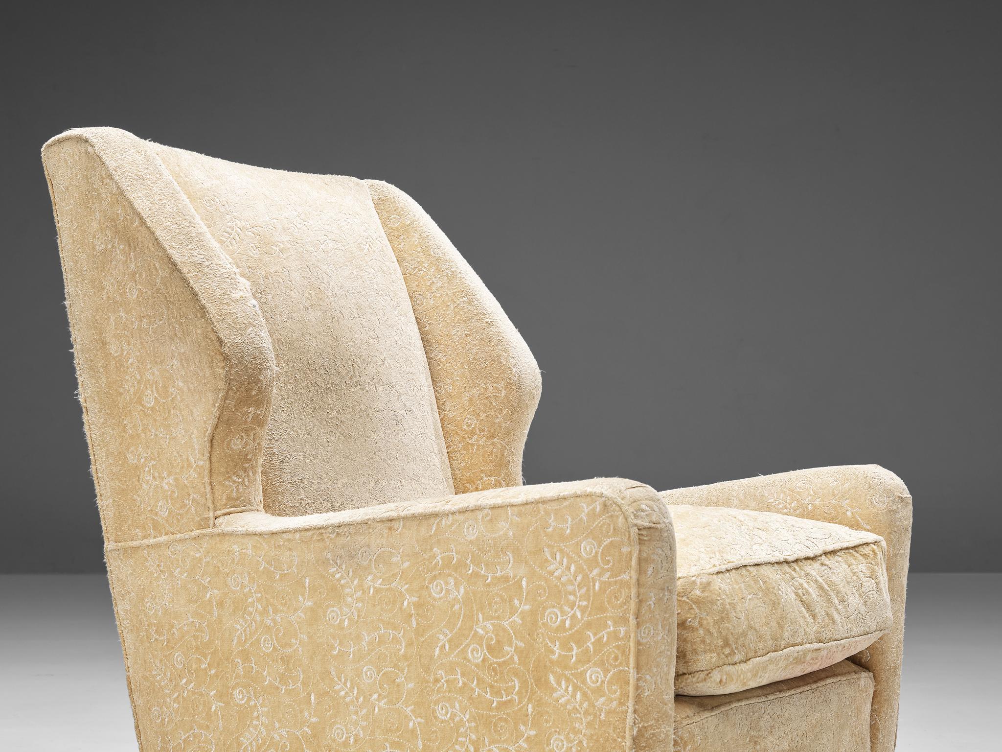 Wingback chair beige online