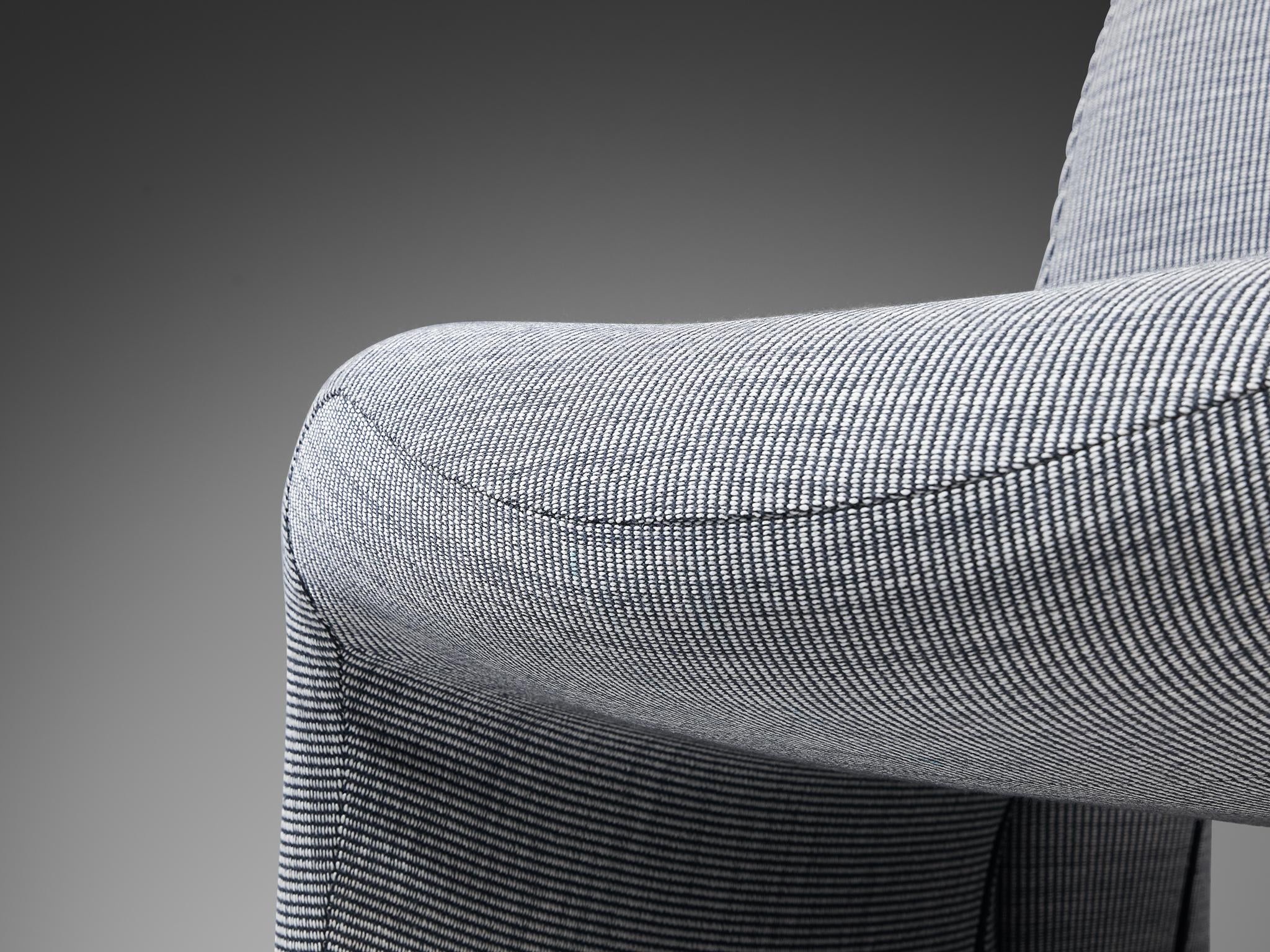 Reupholstered ‘Alky’ Lounge Chairs in the Style of Giancarlo Piretti