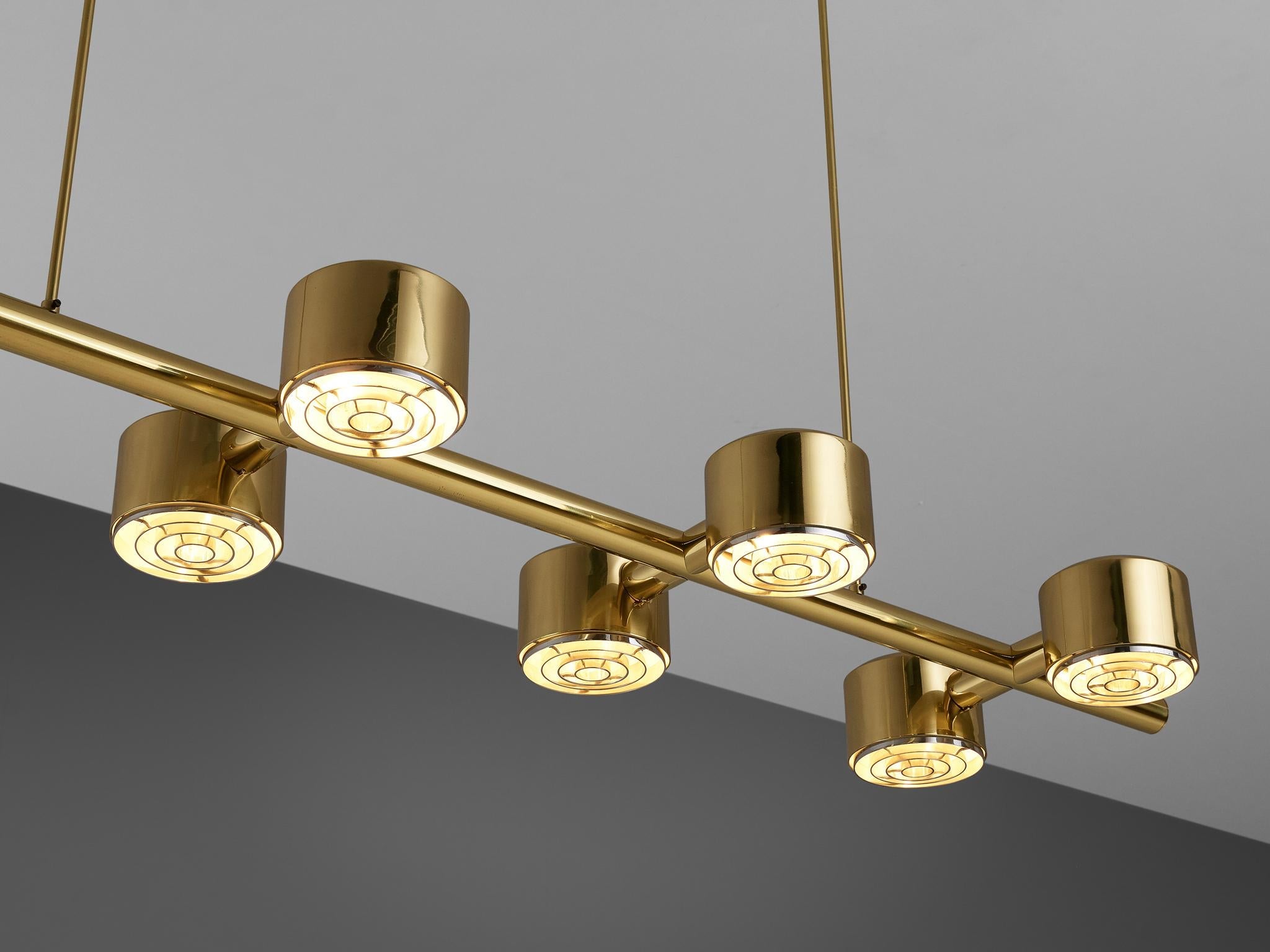 Hans-Agne Jakobsson Chandelier in Brass