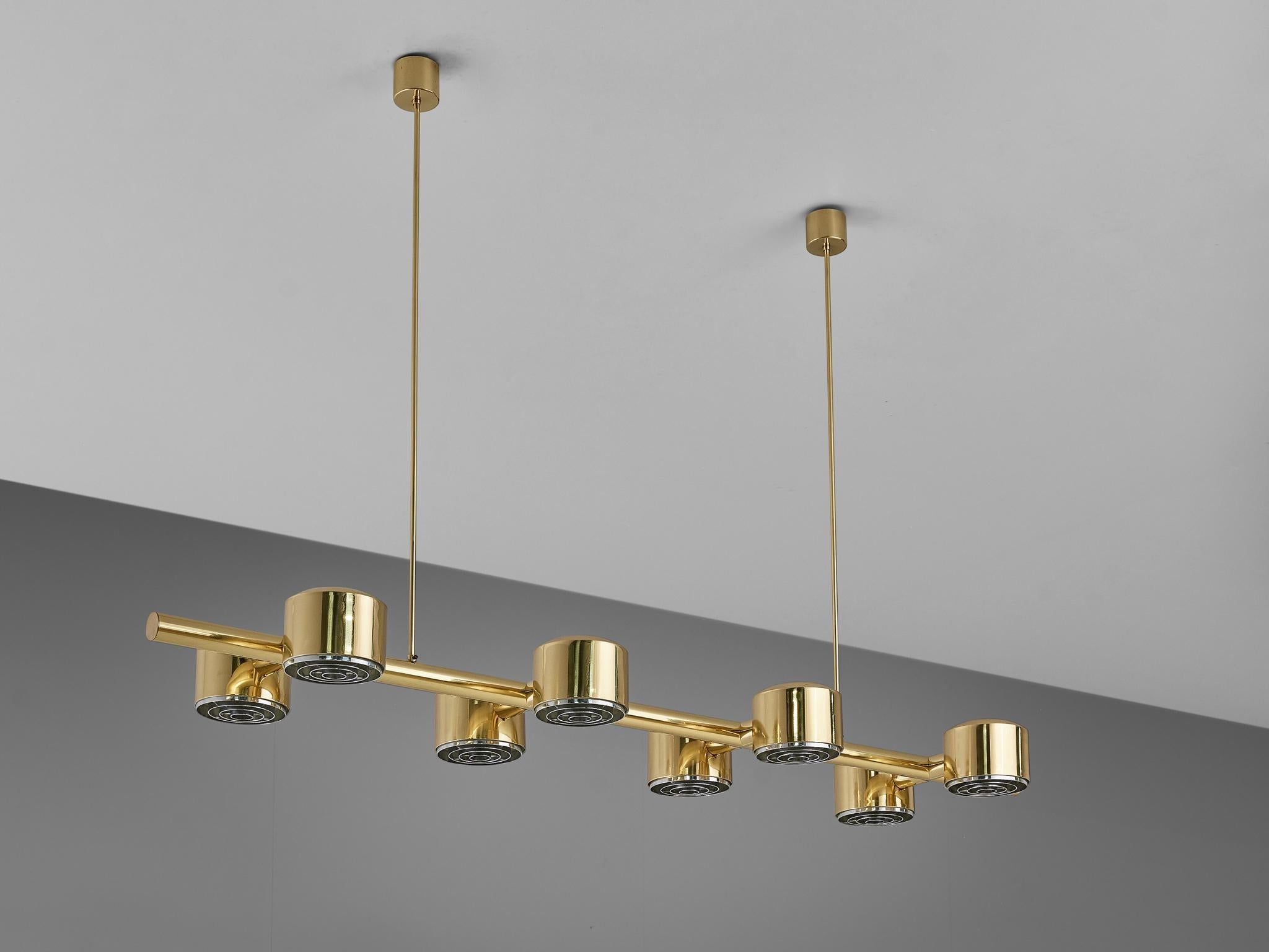 Hans-Agne Jakobsson Chandelier in Brass