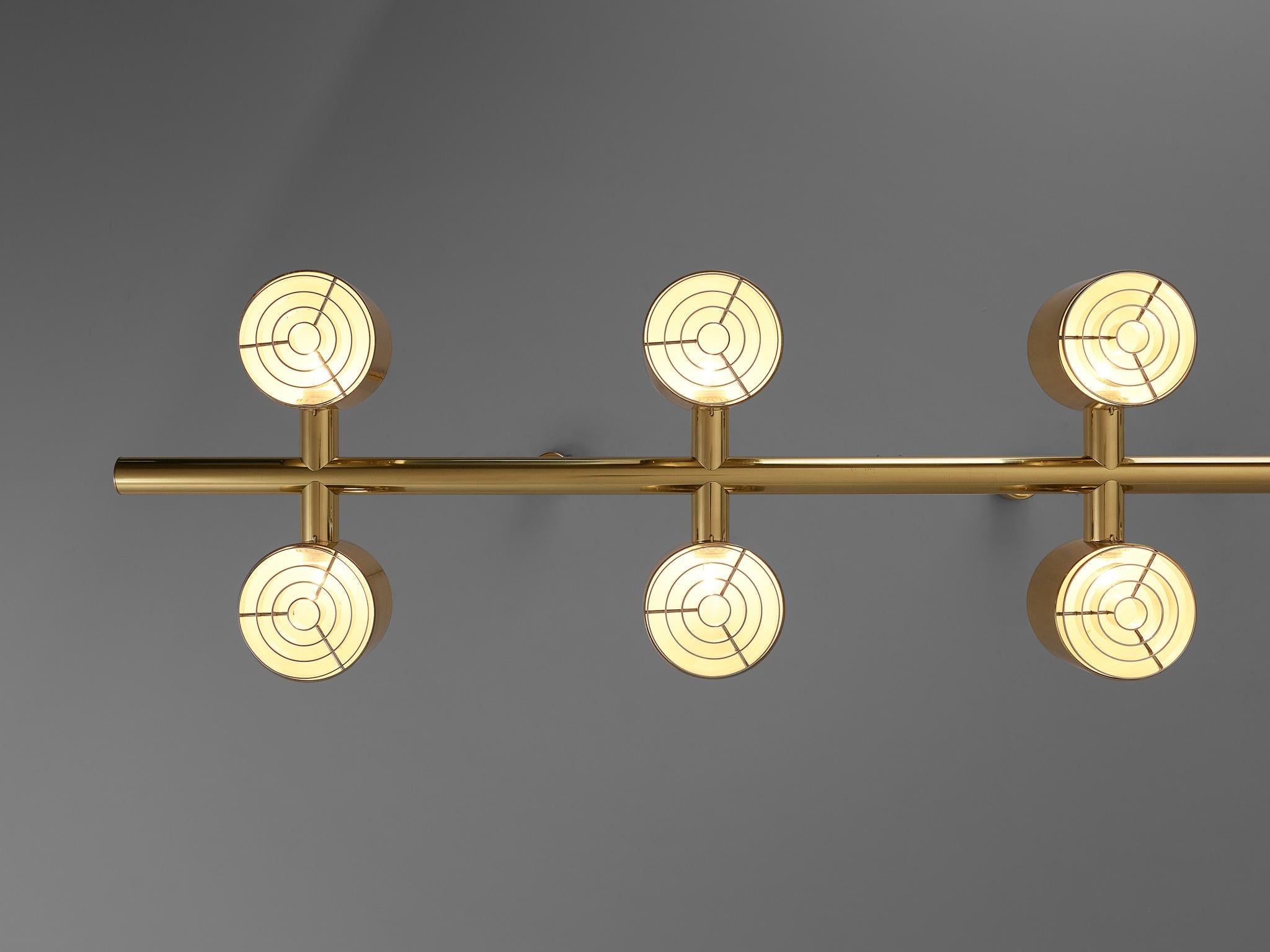 Hans-Agne Jakobsson Chandelier in Brass