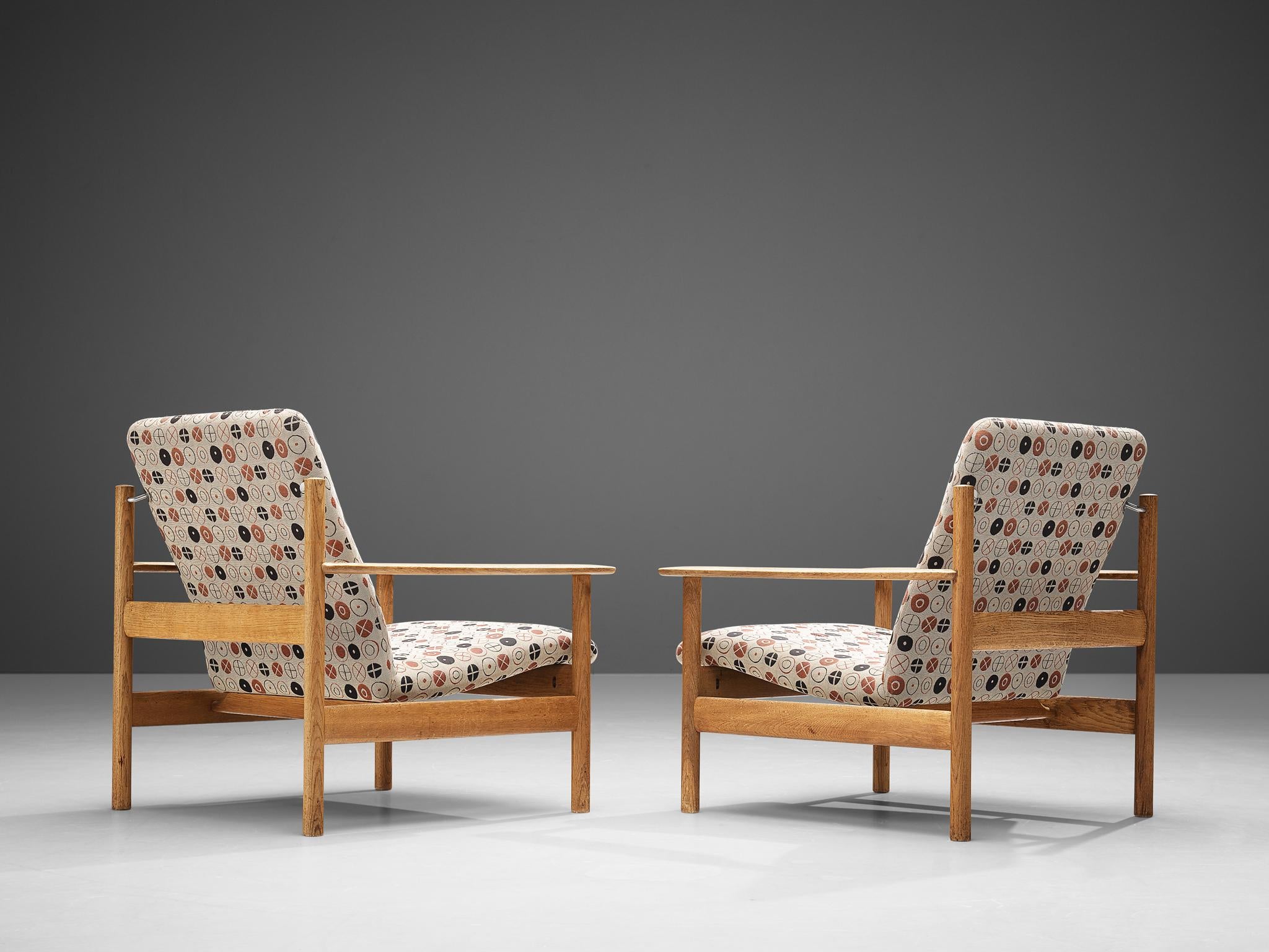 Sven Ivar Dysthe for Dokka M bler Pair of Lounge Chairs in Eames Upholstery