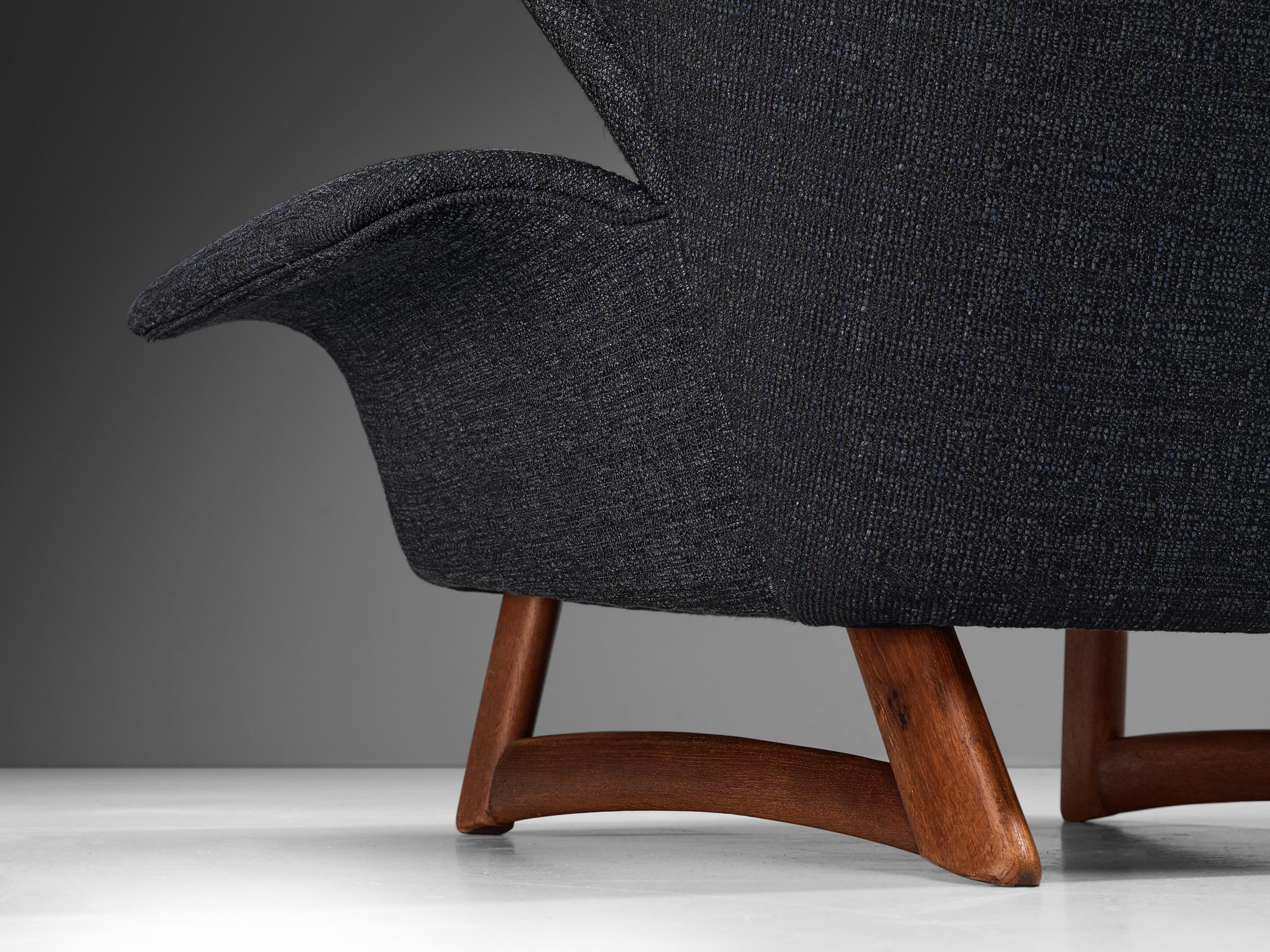 Bent Møller Jepsen 'FN' Lounge Chair in Dark Blue Upholstery