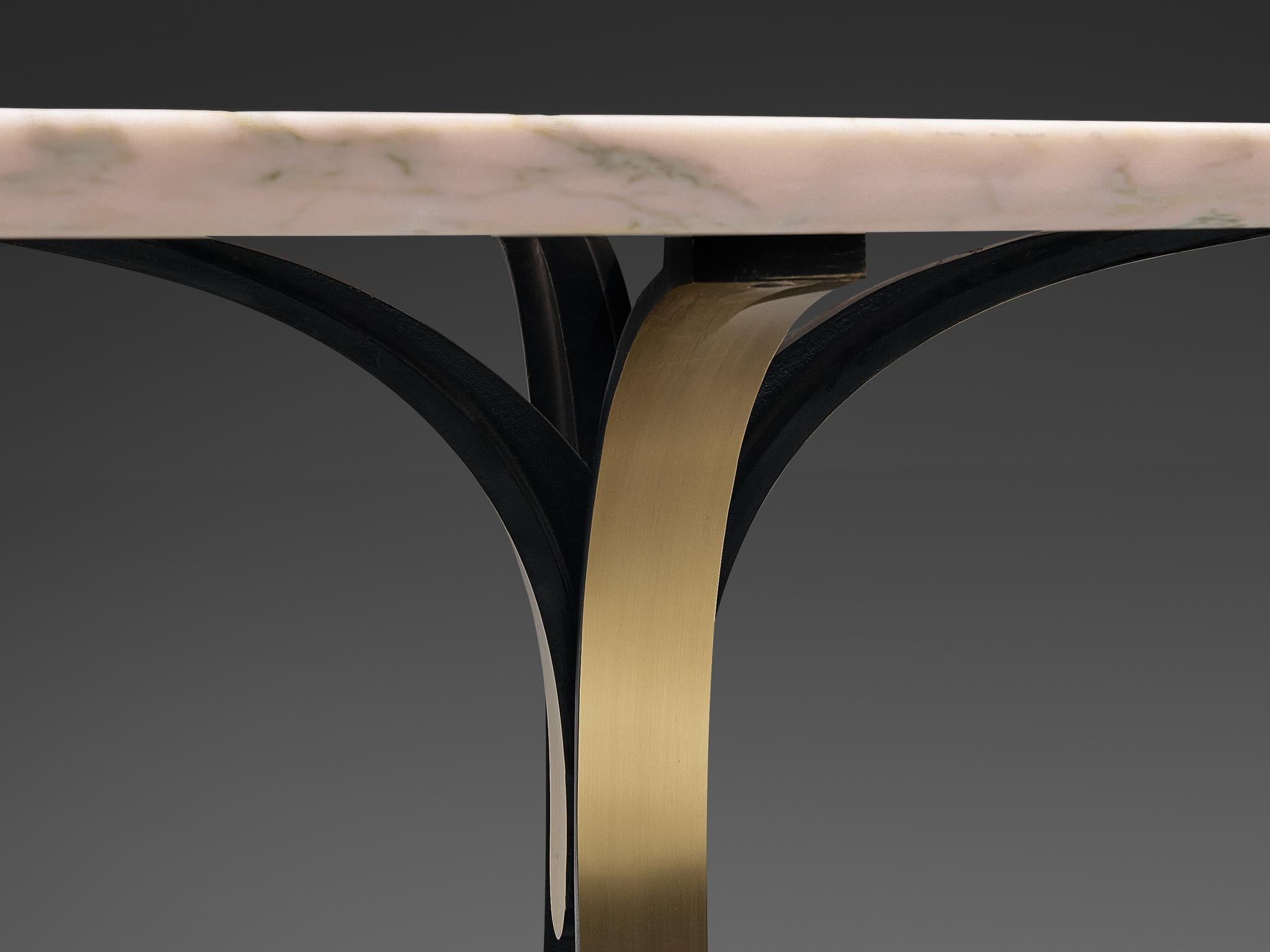 Osvaldo Borsani & Eugenio Gerli for Tecno Oval Dining Table in Marble