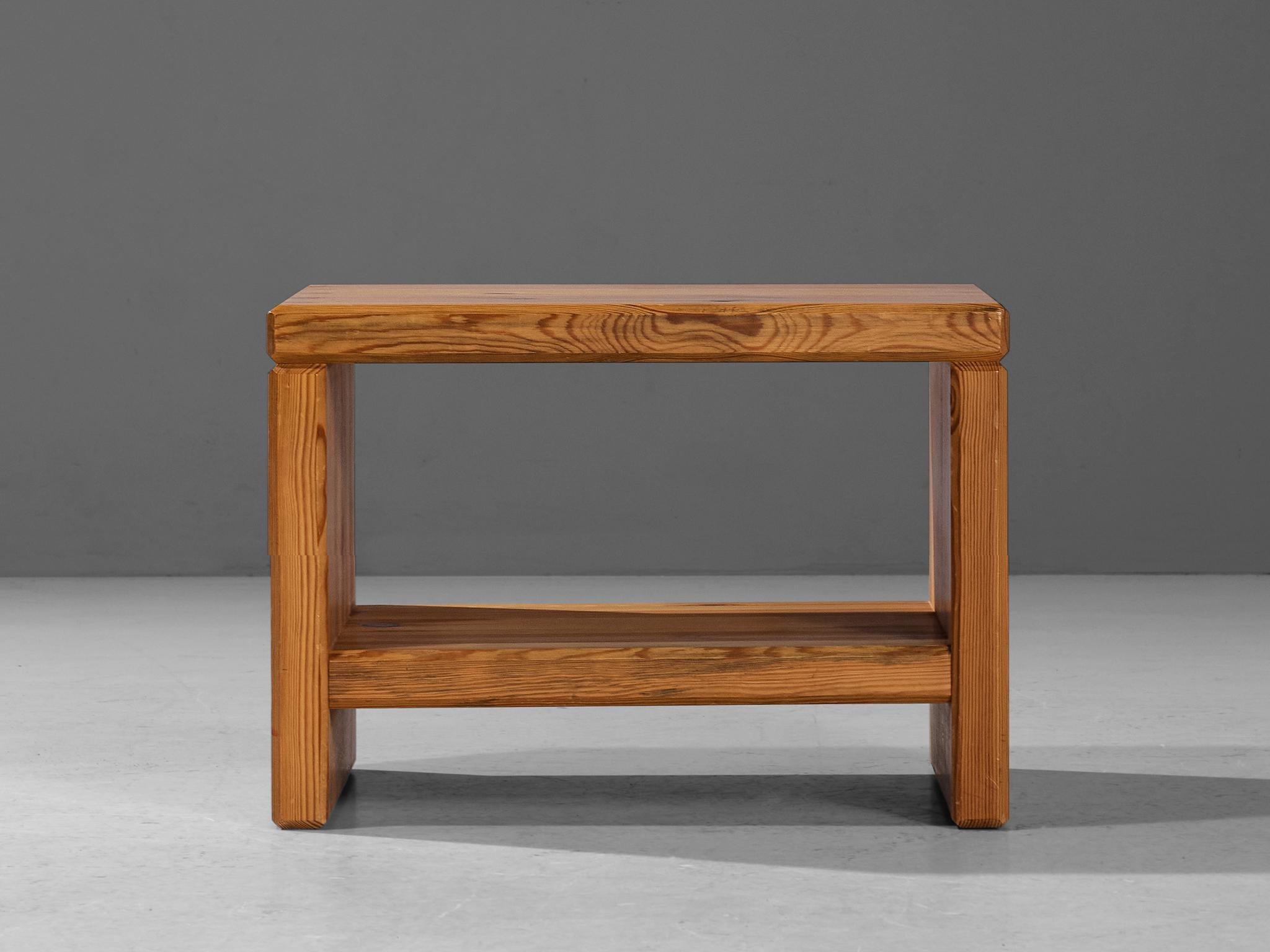 Roland Wilhelmsson Side Table in Pine