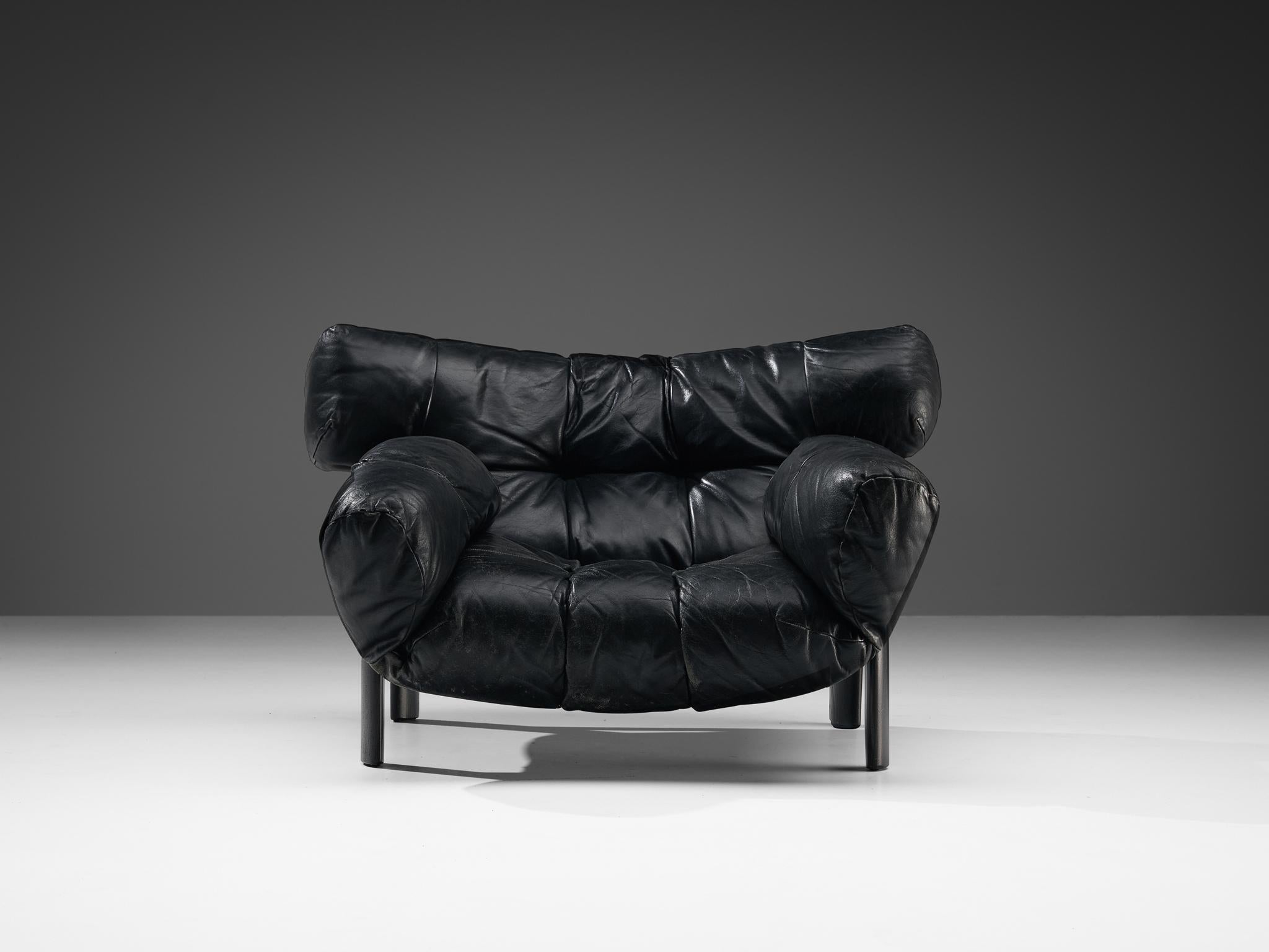 Angelo Mangiarotti & Chiara Pampo 'Légère' Lounge Chair with Ottoman