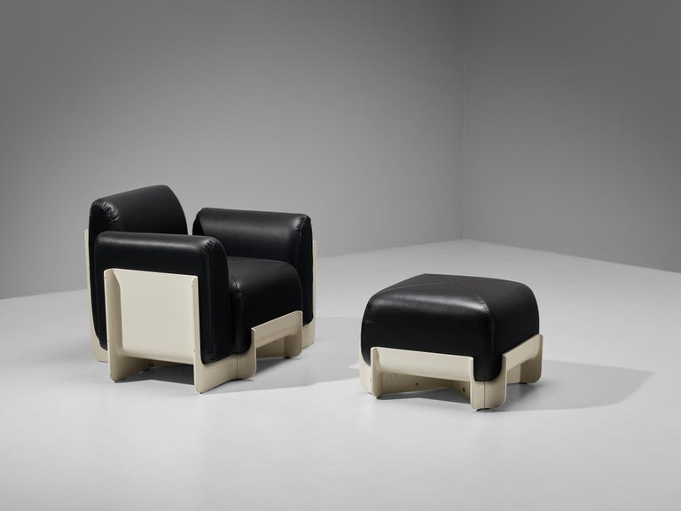 Guarnacci, Padovano & Claudio Vagnoni 'Duna' Lounge Chair with Ottoman