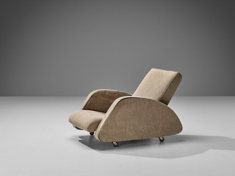 Bo Wretling for Otto Wretling Lounge Chair in Beige Upholstery