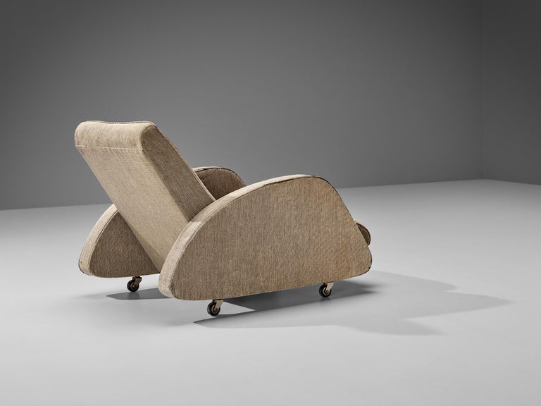 Bo Wretling for Otto Wretling Lounge Chair in Beige Upholstery