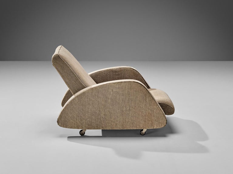 Bo Wretling for Otto Wretling Lounge Chair in Beige Upholstery