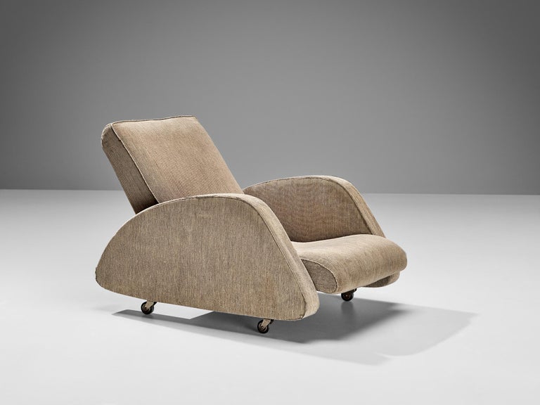 Bo Wretling for Otto Wretling Lounge Chair in Beige Upholstery