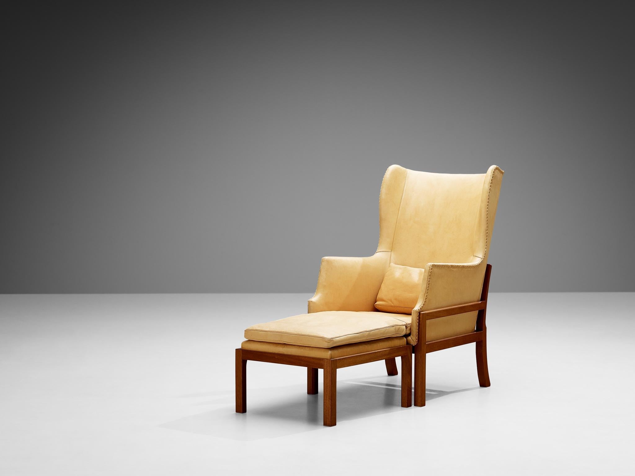 Wingback chair and ottoman clearance
