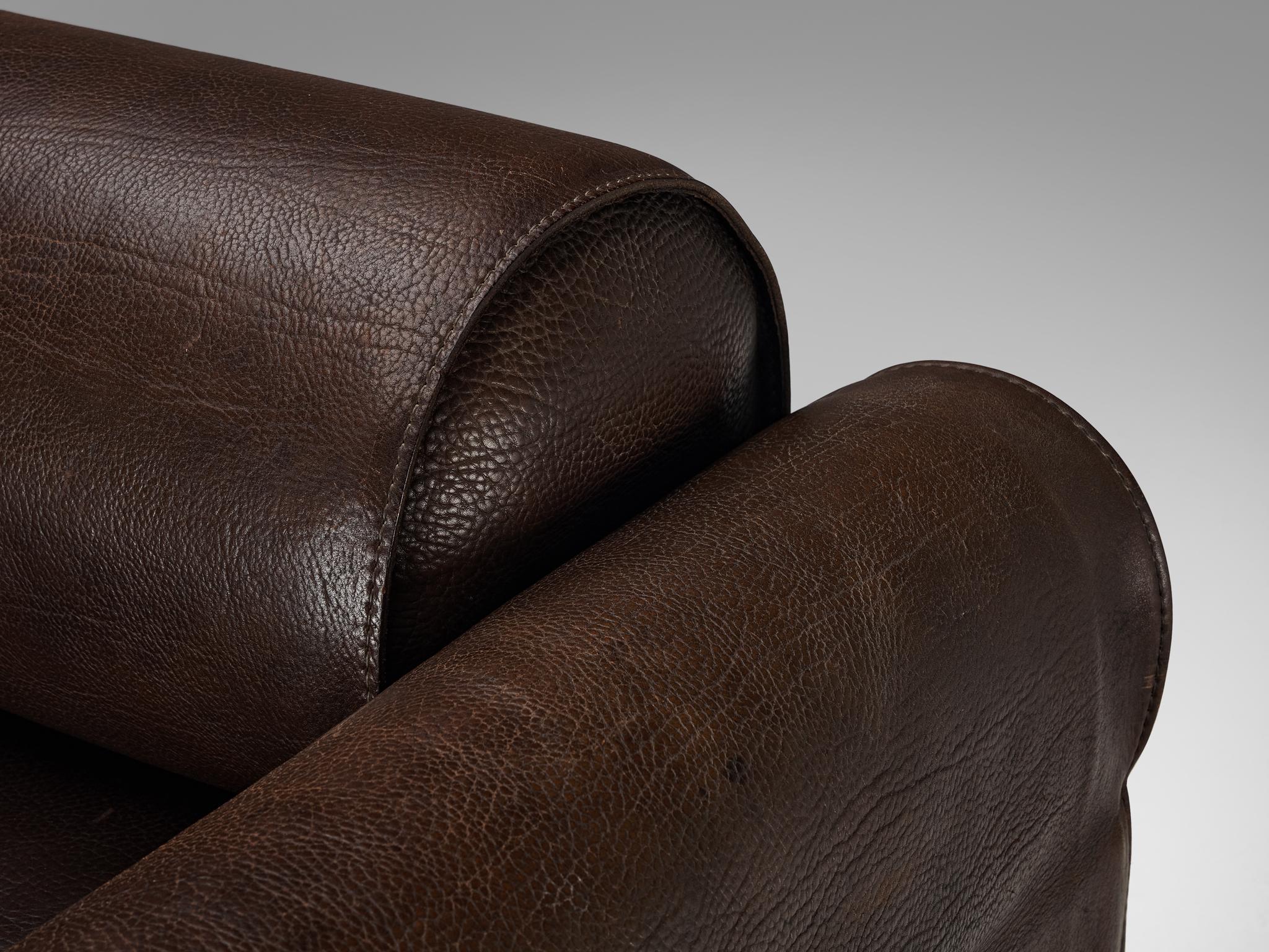 Marzio Cecchi Transformable Sofa in Buffalo Leather